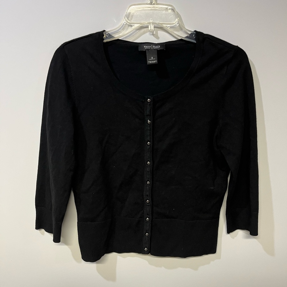 WHBM Black Cardigan Sweater